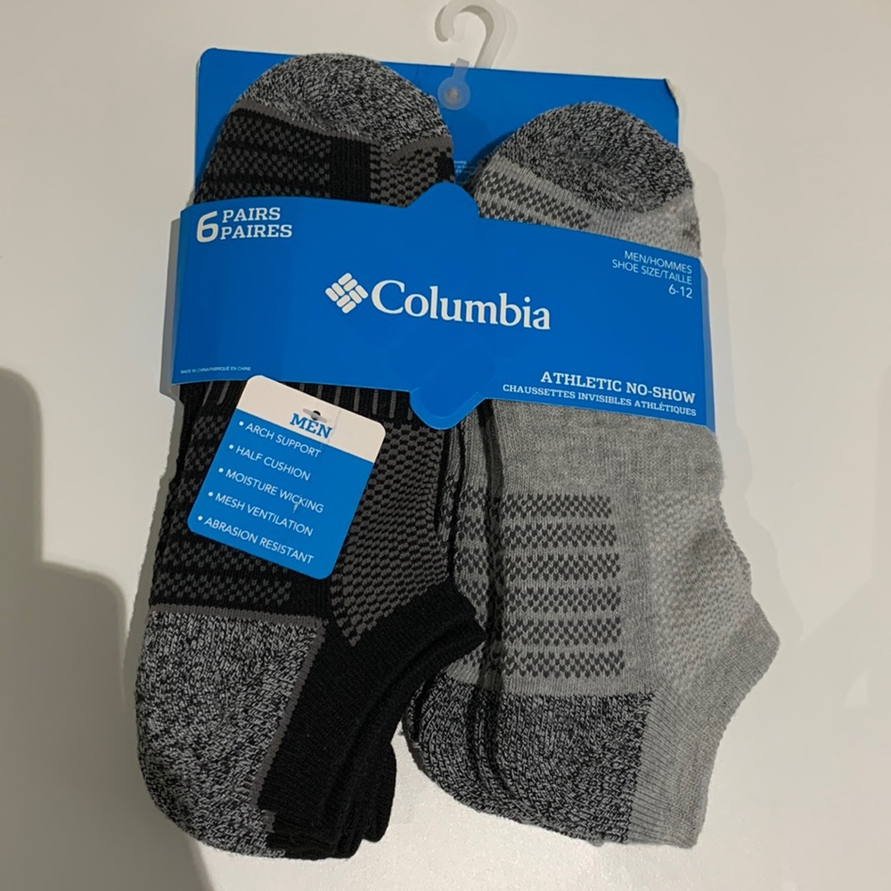 Columbia Athletic No Show Sock Pack